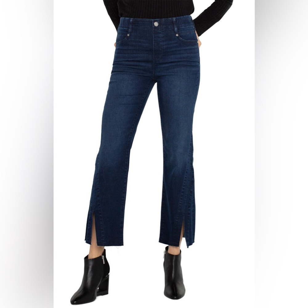 LIVERPOOL Gia Glider Flare Crop Twisted Seam Jeans- Size 6 & 8 NWT